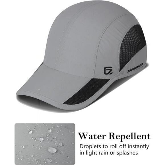 Quick Dry Running Hat Breathable Mesh Adjustable UPF 50 Sun Protection Cap - Picture 5 of 7